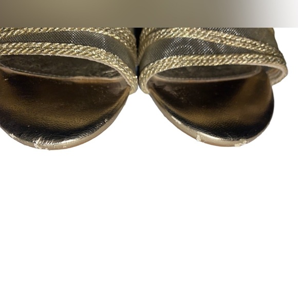 Adrianna Papell Metallic Dress Sandals SZ 6.5M GLD - Picture 7 of 8
